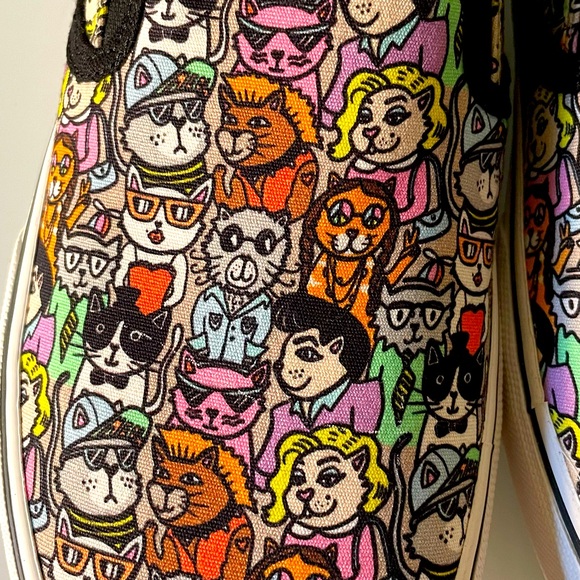 Skechers BOBS “Marley Jr Cat Pack” Slip-On Shoe - Black Multi - Picture 3 of 14